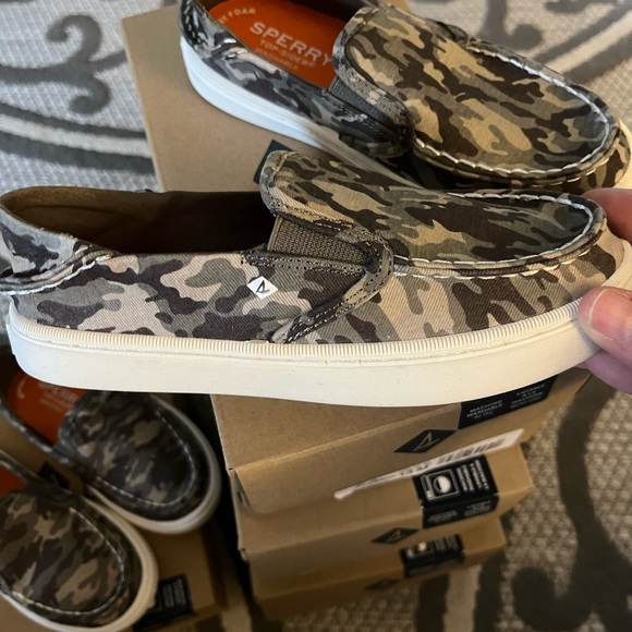 NWT Sperry Salty Jr. Washable/Camo Shoe - Picture 4 of 7